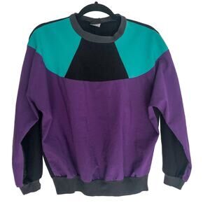 Vintage 1980s Windbreaker Pullover Colorblock
